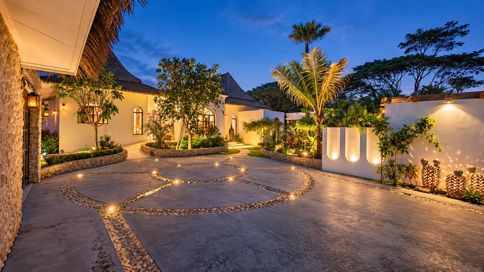 Evening courtyard