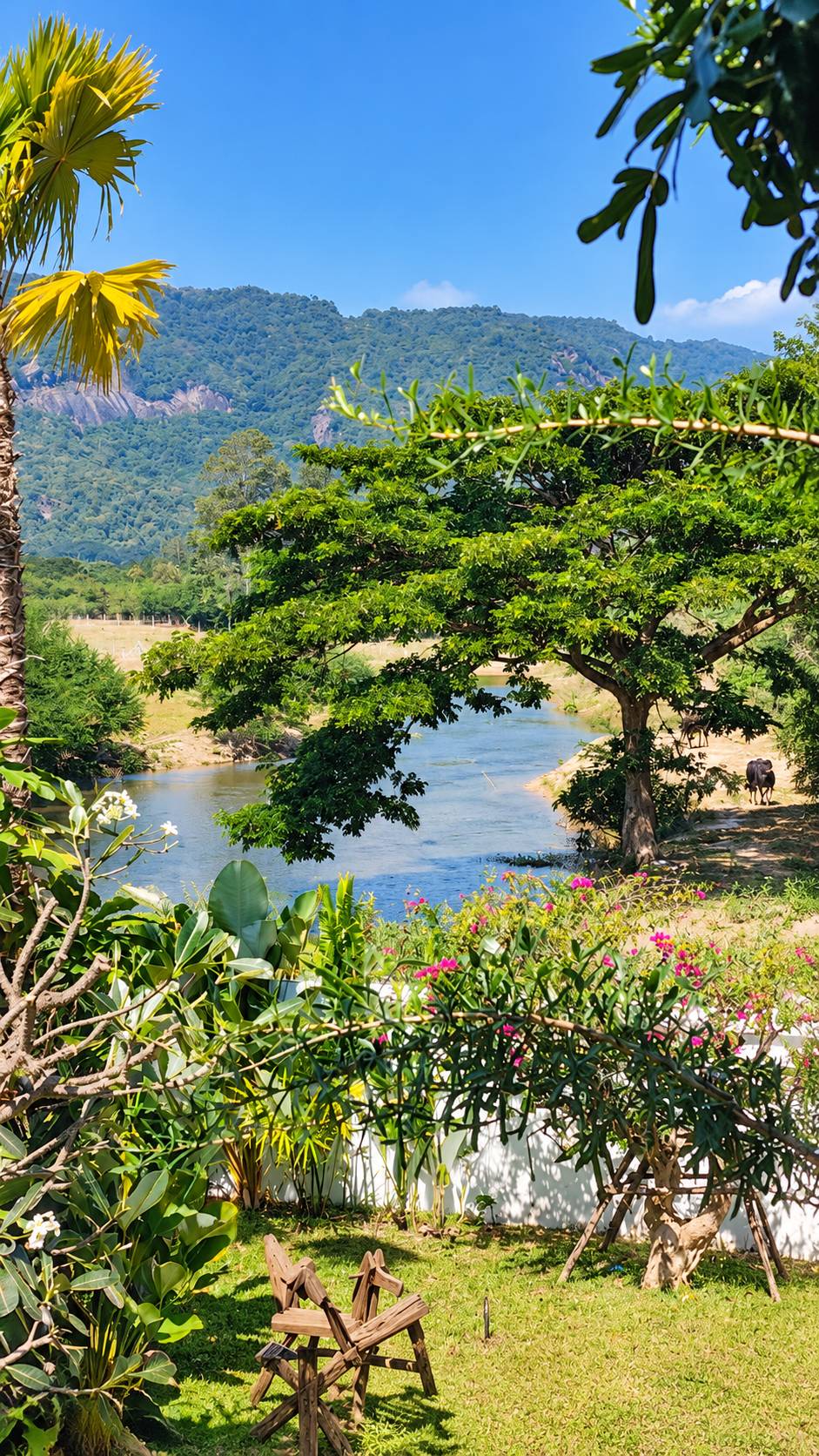 River and mountain view